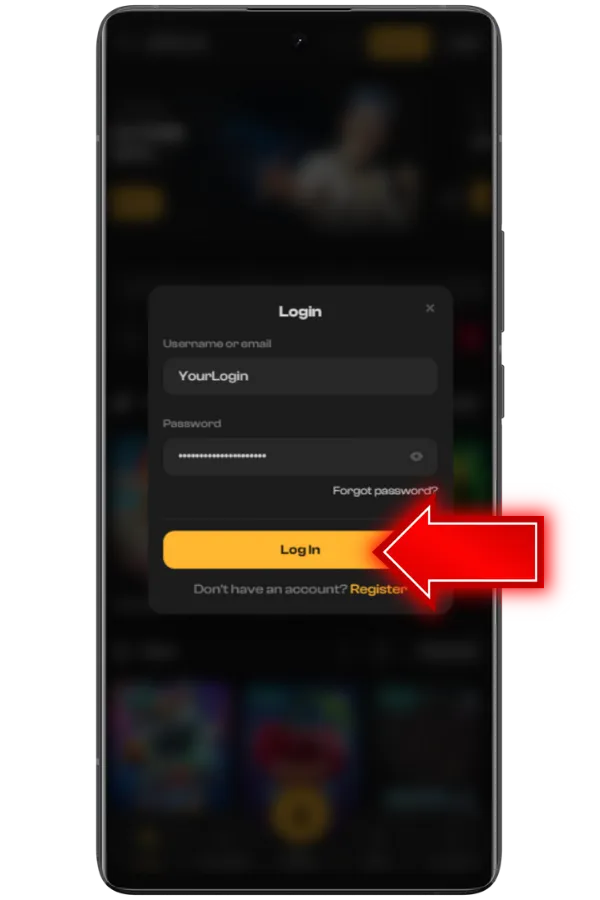 Click login button